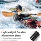 Abahub Kayak Paddle, 90.5 Inches Kayaking Oars for Boating, Canoeing with Free Paddle Leash, Aluminum Alloy Shaft Black/Blue/Green/Orange/Yellow Plastic Blades