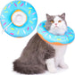 Cat Cone Collar Soft, Cat Recovery Collar for Wound Healing Cute Cat Donut Adjustable Cat Cones to Stop Licking Comfortable Lightweight Neck Elizabethan Collars for Cats Kittens After Surgery