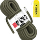 X XBEN Outdoor Climbing Rope 10M(32ft) 20M(64ft) 30M(96ft) 50M(160ft) 70M(230ft) 152M(500FT) 352M(1000FT) Static Rock Climbing Rope for Escape Rope Ice Climbing Equipment Fire Rescue Parachute