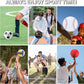 Leyndo 18 Pcs Sport Balls Bulk Set Basketball Football Volleyball Soccer Playground Baseball with Sport Equipment Bag Pump for Youth Adults Outdoor Indoor Practice Gift Back to School