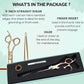 Kenchii Rose Dog Grooming Scissors, 9 Inch Straight Shears, Dog Scissors for Grooming, Ergonomic Design for Comfort and Precision, Heavy Duty, Durable and Sharp