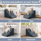 Dog Ramp and Stair for Bed 16" H-20 H,3-Step Cat Stair for Sofa and Chair,4-Step Dog Ramp for High Bed and Window,Durable Nonslip Fabric Cover for Indoor (Dark Grey-16 H, Pet Friendly, 3)