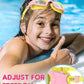 Kids Swim Goggles,Swimming Goggles for Kids 6-14, Anti-Fog UV Protection Pool Glasses for Boys Girls