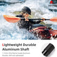 Abahub Kayak Paddle, 90.5 Inches Kayaking Oars for Boating, Canoeing with Free Paddle Leash, Aluminum Alloy Shaft Black/Blue/Green/Orange/Yellow Plastic Blades