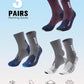 Compression Crew Running Socks: Athletic Socks for Men Women with Cushion,3 Pairs Work Hiking Basketball Sport Socks