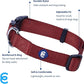 Blueberry Pet X-Small Dog Collar | Girl Dog Collars | Female Dog Collar XS | Quick Release Dog Collar | Fired Brick Nylon Dog Collar for Girl, Collar for Small Dogs