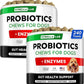 StrellaLab Pet Probiotics for Dogs & Digestive Enzymes - Digestion & Gut Health Treats, Dog Probiotics Chews, Fiber Supplement, Anti Diarrhea, Constipation, Upset Stomach&Gas Relief, Canine Prebiotic