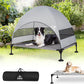 Elevated Outdoor Dog Bed with Canopy & Adjustable Feet - Larger Shade for Camping, Backyard & Patio