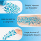 MEICOLY Sky Blue Body Glitter,Teal Face Glitter Gel,Halloween Glitter Face Paint,Light Blue for Face Body Eye Hair,Mermaid Turquoise Sparkling Makeup for Women Kids,50 ml