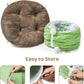 EHEYCIGA Cat Tunnel Bed for Indoor Cats, Cute Cat Donut Toy Tunnel for Small Large Cats with Washable Circle Cushion, Peekaboo Pet Cave Play Tunnel for Kitten, Puppy, Rabbit