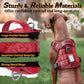 rabbitgoo Dog Harness Small Sized No Pull, Tactical Service Pet Vest with Molle and Control Handle, Adjustable and Reflective Military Harness for Easy Walking and Training, Red, S