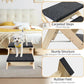 Dog Stairs/Ramp for Bed, Wooden Convertible Pet Steps, Portable Dog Ladder Up to 180 Pound for Elderly/Short-Legged Dogs, 2 Steps for Beds, Couch, Cars