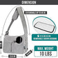 PetAmi Small Dog Sling Carrier, Soft-Sided Crossbody Puppy Carrying Purse Bag, Adjustable Sling Pet Pouch to Wear Medium Cat Travel, Dog Bag for Traveling, Poop Bag Dispenser, Max 10 lbs, Stripe Black