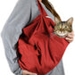 Cozy Comfort Carrier - Small Soft Red Cat Carrier and Cat Restraint Bag for Nail Trimming, Vet Visits, Medication Administration, Dental Care, and Travel