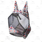 Harrison Howard LumiVista Horse Fly Mask Standard with Ears UV Protection for Horse Tribal Rhombus XL Extra Full