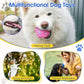 VINGVO Large Dog Balls Tennis Ball Toys 4 PCS Dogs Toys for Aggressive Chewers, 3" Teething Chew Toys Water Floating Ball Toy Bouncy Fetch Balls for Large Medium Small Dog and Puppies (4 Spiked)