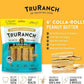 Collagen Rolls - 6" Collagen Rolls for Dogs - Long Lasting Healthy Joint Support - Rawhide Alternative - Skin & Coat Health - Made with Real Peanut Butter, Value Pack, 15 Bags, 60 Count