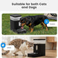 Gardner Pet Automatic Dog Water Dispenser Gravity Waterer with Stainless Steel Bowl Water Dispenser 8.5L Large Capacity Water Feeder for Dogs Cats Pets, BPA-Free Noise-Free (Black, 8.5L)