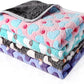 Reginary 4 Pcs Waterproof Guinea Pig Blankets Washable Small Animal Fleece Bedding Absorbent Guinea Pig Cage Liners Reusable Pet Pee Pad Sleep Mat for Hamster Ferret(Heart Pattern,24 x 16 Inch)