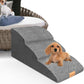 Topmart High Density Extended Foam Dog Ramp&Steps 3 Tiers,15.7" High,Non-Slip Dog Stairs with Waterproof Cover,Soft Foam Pet Ladder,Best for Injured,Older Cats,Pets with Joint Pain