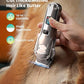 oneisall Dog Clippers for Grooming Thick/Heavy Coats, 4-in-1 Dog Grooming Kit Low Noise with Stainless Steel Blade, Cordless Dogs Paw Trimmer Pet Nail Grinder for Small & Large Dogs Cats Animals