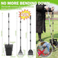 SCENEREAL Dog Pooper Scooper for Yard, Dog Poop Trash Can Outside Swivel Bin Rake Spade Kit for Large Medium Small Dogs with 40 Waste Bags, Extra Long 45" Metal Handle,Portable Scooper for Outdoor