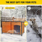 Aivituvin 59" Large Dog House 100% Insulated Dog Kennel with Liner for Winter,Waterpoof for Outdoor & Indoor Use.