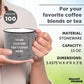 DISCOUNT PROMOS Custom Ceramic Campfire Coffee Mugs 13 oz. Set of 100, Personalized Bulk Pack - Perfect for Tea, Espresso, Cappuccino, Hot Cocoa - Grey