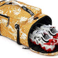 Kalesi Gym Duffle Bag Backpack 4-Way Waterproof with Shoes Compartment for travel Sport Hiking laptop (Mustard yellow)