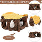 Reptile Hide Cave, Naturalistic Terrarium Décor, Safe Hideout for Ball Pythons, Bearded Dragons, Leopard Geckos