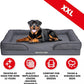 The Dog’s Bed, Orthopedic Standard Foam Waterproof Dog Bed with Standard Support, XXL Grey with Black Trim, Waterproof, Supportive Dog Bed with Replaceable Covers, Veterinary Approved