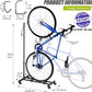 Vertical Bike Parking Stand - Adjustable Height for 29" Wheels, Space-Saving & Freestanding Bike Rack for MTB/Road Bikes,No-Drill Installation Indoor Bike Storage for Apartments & Garages