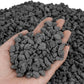 Mr. Fireglass 10 Pounds Black Natural Lava Rock for Indoor Outdoor Gas Fire Pits Fireplaces & Barbecue Grills | Volcanic Lava Stones for Decorating Garden Landscaping, Potted Plants, 0.2"-0.3"