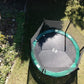 Happy Trampoline Round Trampolines 14 FT, 15 FT, 16 FT - ASTM Approved - Outdoor Gymnastic Trampolines for Adults and Kids with Net Enclosure