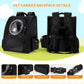 Expandable Pet Carrier Backpack with Transparent Bubble Window, Gray Mesh Travel Bag, Portable Space Capsule Design with Foldable Dogs Carrier for Pets (Black)