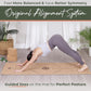 Premium Yoga Cork Mat | 5mm Thick Natural Tree Rubber Base and Bigger Mat for Extra Support, Alignment lines for Guidance | Non-Slip, Natural & Eco-friendly, Your Ultimate Eco-Friendly Yoga Companion