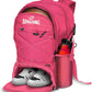 Spalding Basketball Backpack Sports Bag, Pink Backpack with Ball and Shoe Compartment, Use for Basketballs Accessories & Stuff, Basketball Gifts for Players, Pink