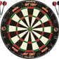 Ruthless Hot Shot Dart Board | Endurance Round Wire Sisal Dartboard Set Including 2 sets of Steel Tip Darts