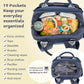 RUVALINO Diaper Bag Backpack, Multifunction Travel Back Pack Maternity Baby Changing Bags, Diaper Changing Totes, Waterproof and Stylish, Navy Blue