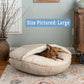 Snoozer Luxury Cozy Cave Dog Bed - Indoor Dog Bed with Cover Cave, Covered Calming Burrow for Medium & Large Sized Pets with Blanket Attached, Enclosed, Washable - XL, Buckskin