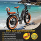 1500W Electric Bike for Adults,48V 20/60Ah Removable Battery Max Range 80Miles & 30MPH Electric Bicycle,20''×4" Fat Tire Ebike,Adult Electric Bicycles for Commute Beach Snow,E-Bike UL Certified
