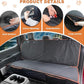 Dog Car Seat Cover for Back Seat, Waterproof PU Leather Bench Seat Covers for Trucks Ford F 150/Ram 1500/Chevy Silverado/GMC Covers, Non-Slip Back seat Pet Cover for Dogs in Car, Easy to Use and Clean