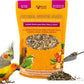 Birds LOVE All Natural Garden Blend Bird Food for Medium Birds - Cockatiels, Green Cheek Conures, Ringneck Parakeets and Small Quakers 2lb