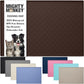 MIGHTY MONKEY 100% Waterproof Dog Food Mat, Raised Edges Silicone Pet Feeding Placemat for Cat, Dogs, Pet Bowls, High Lipped Tray Prevents Water Spills, Food on Floor, Dishwasher Safe, 18x12, Brown