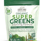 Country Farms Super Greens Natural Flavor, 50 Organic Super Foods, USDA Organic Drink Mix (Wheat Grass, Spirulina, Chlorella) Mushrooms & Probiotics, Fiber, Gut Health, Natural Energy, 30 Servings