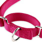Hyhug Pets Upgraded Heavy Duty Nylon Escape-Proof Martingale Dog Collar for Small Dogs Comfy and Safe - Professional Training, Daily Walking and Jogging. (Small, Rose Red)