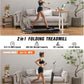 WELLFIT Treadmill for Home, 2 Level Incline Heavyduty Treadmill with Pulse Sensor, 4.0 HP, 1.0-10.0 MPH, 450/360 lbs Capacity, Large Running Area Treadmills with Bluetooth Player & LED Display