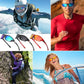 Frienda 6 Pack Polarized Sport Sunglasses for Men Multipack Fit over Glasses Pack Lot Set Men's Sport Fishing Eyeglasses