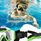 W WSTOO Kids Swim Goggles with Nose Cover,Snorkel Diving Swimming Mask for Youth 5-15,HD 3-Window Wide Vision Anti-Shattered Lens Anti-Fog&Leak