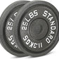 Cast Iron Olympic Weight Plates – Free Weights with 2-inch Hole & Anti-Rust Hammertone Finish - Ideal for Strength Training, Crossfit Equipment & Home Gym Set – Sold in Pairs - 2.5LB–45LB